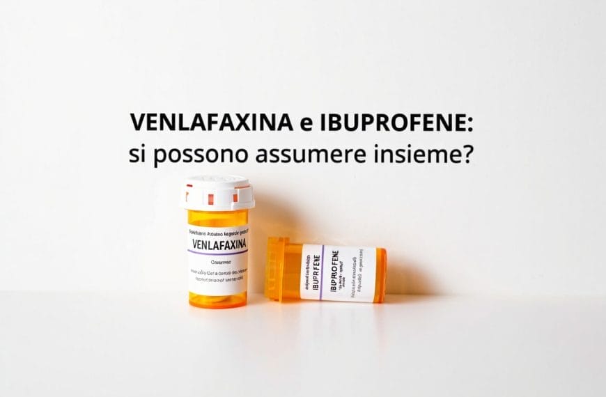 interazioni tra venlafaxina e ibuprofene si posson assumere insieme