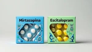 Mirtazapina e Escitalopram